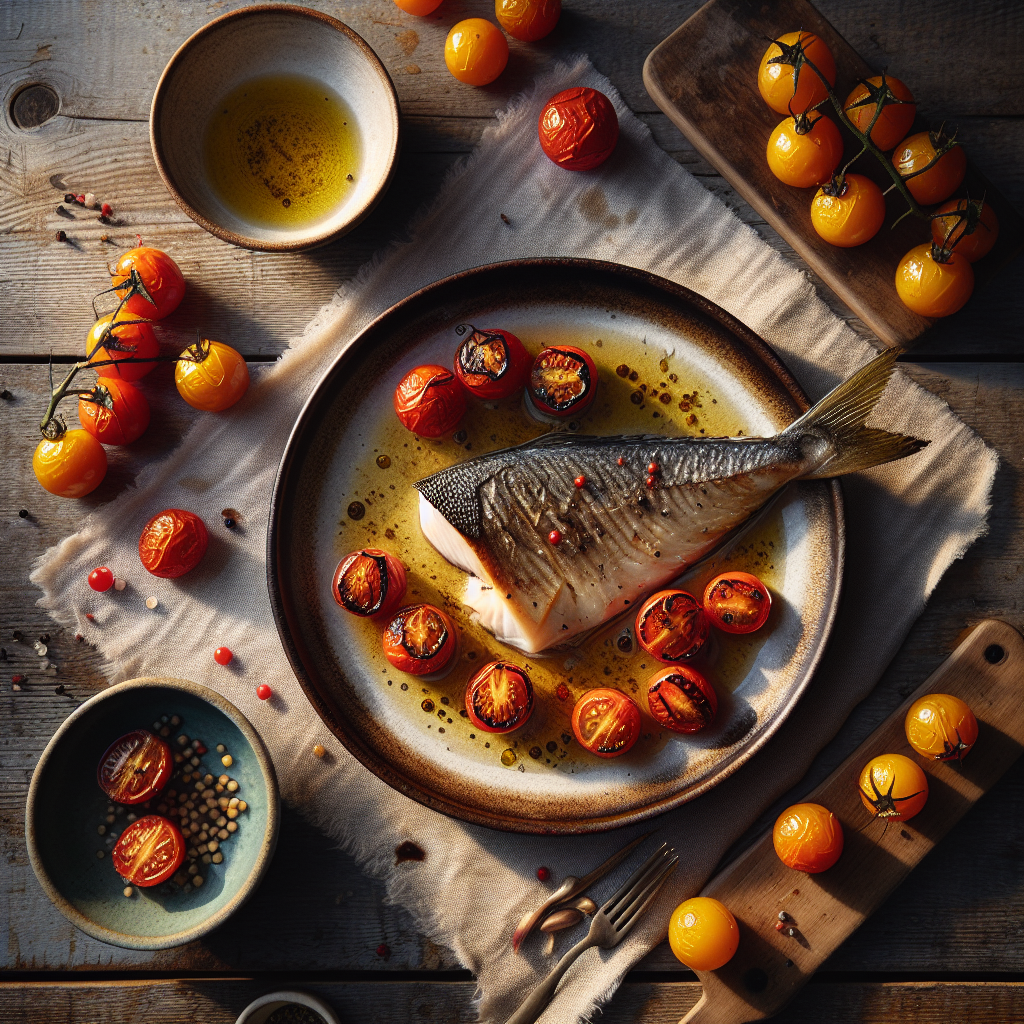 Grillad Kummel med Babyplommontomater